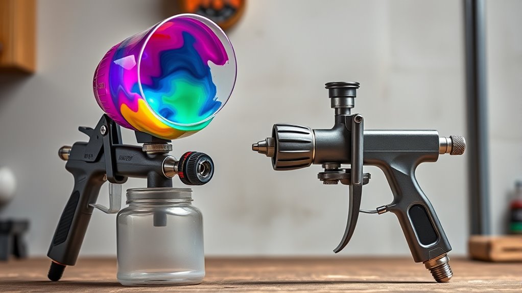 types of spray gun designs