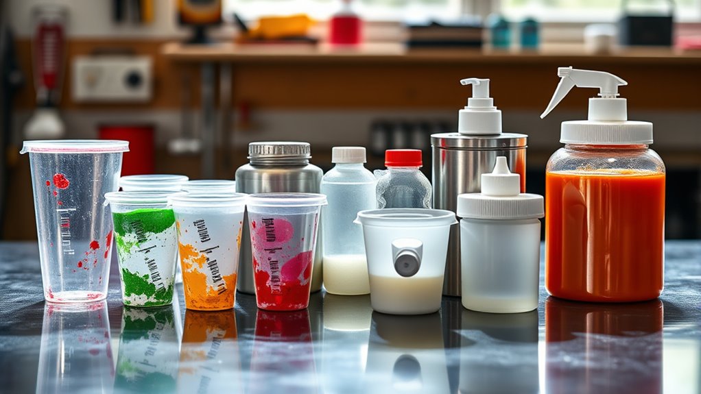 types of sprayer containers