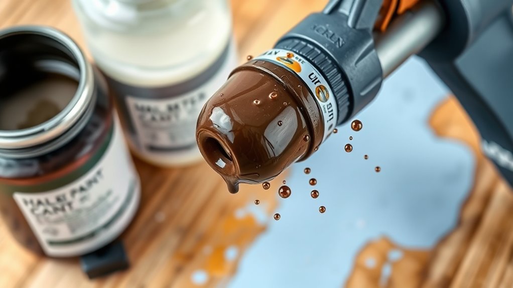 use correct paint and thinner