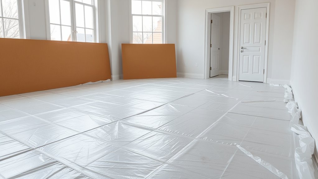 use large drop cloths