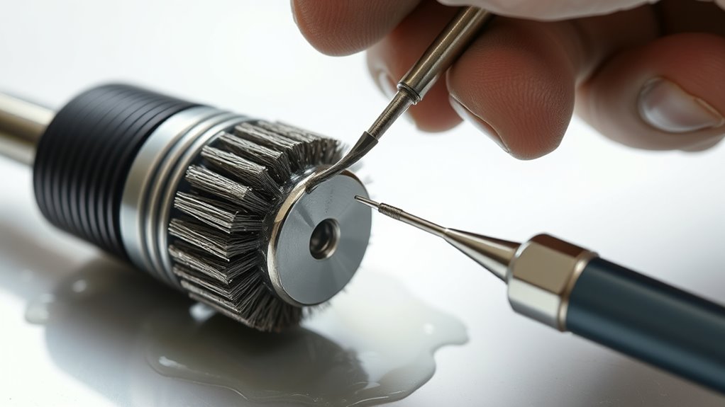 use proper cleaning tools