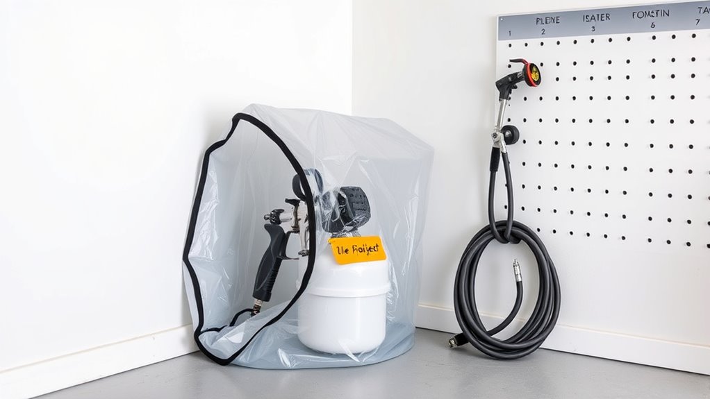 use protective covers and labels