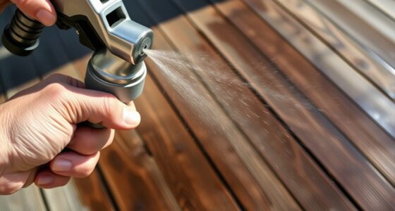 using sprayer for finishes