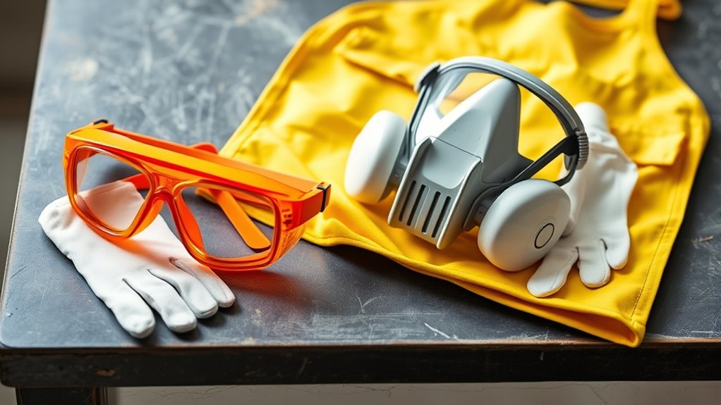 wear protective painting gear