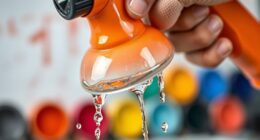 clean sprayer when switching