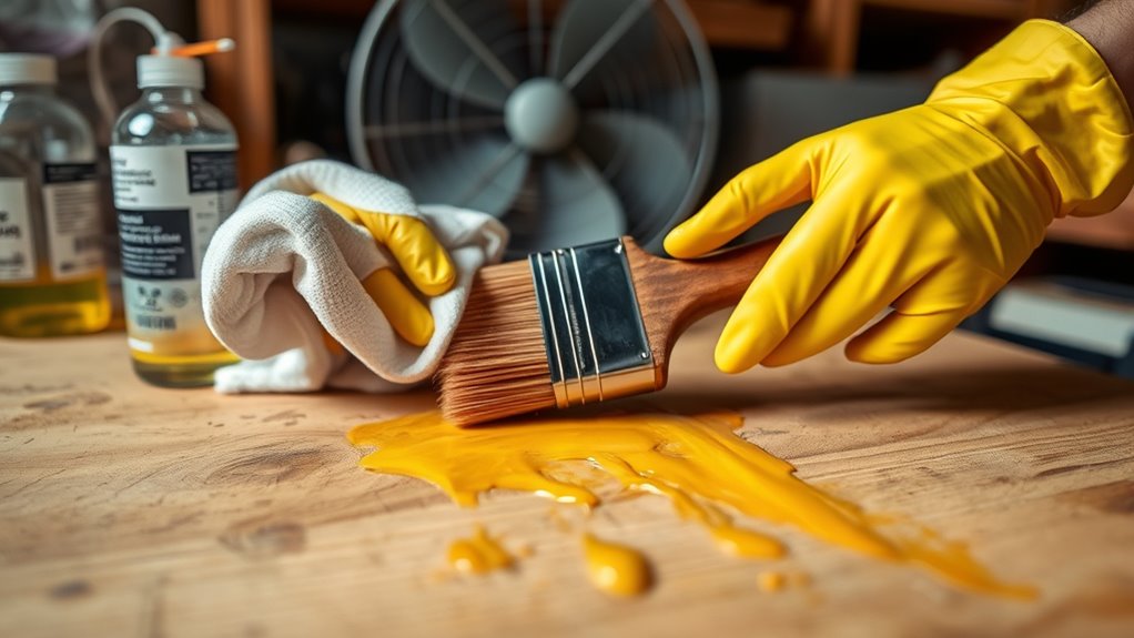 effective oil based paint cleanup