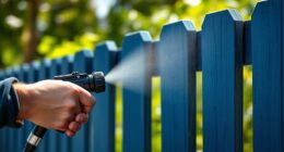 efficient fence spray technique