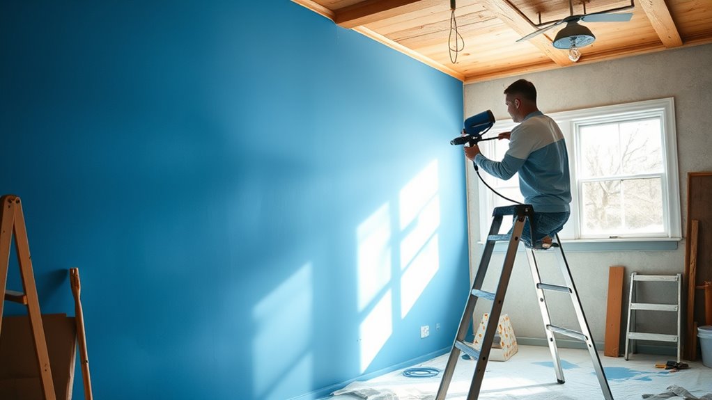 efficient winter indoor painting