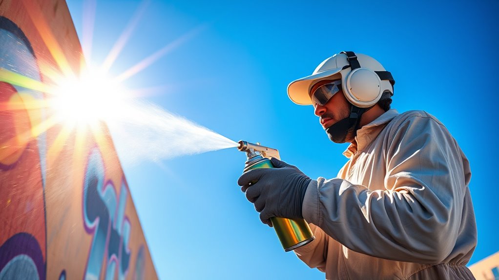 hot weather spray painting tips