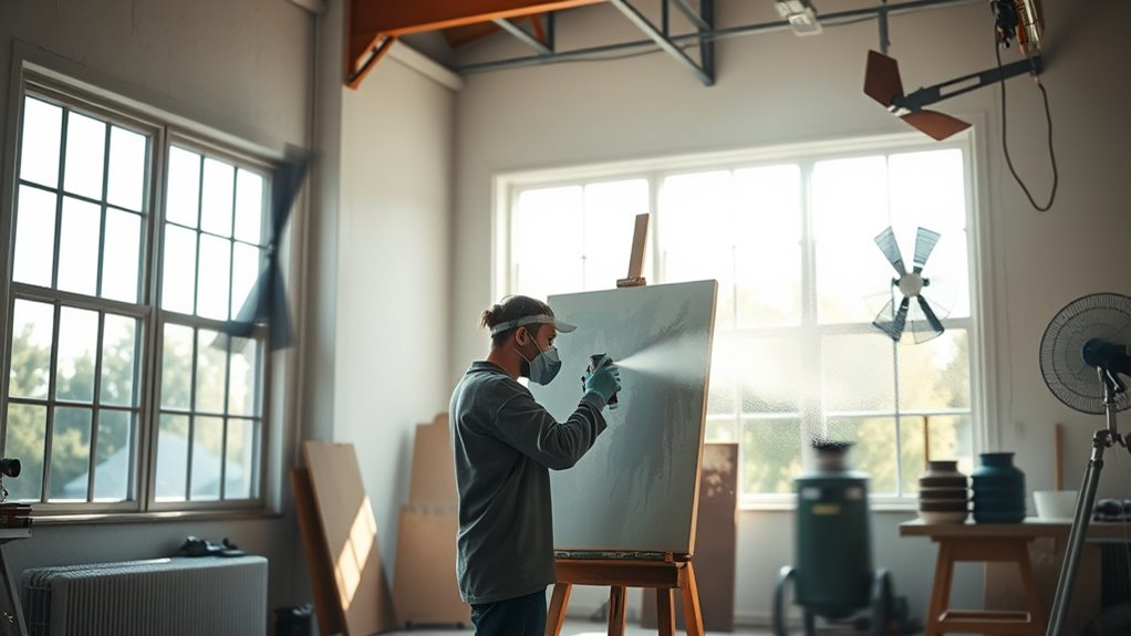 indoor spray painting safety