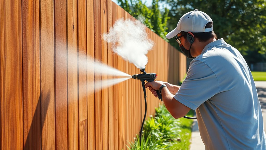 master masking spray distance