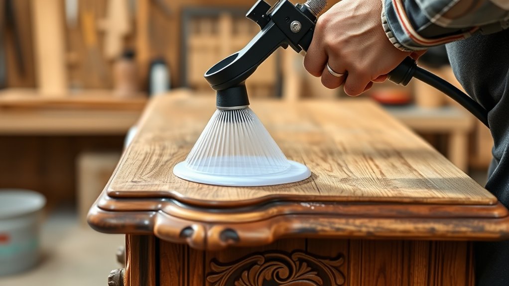 master proper brushing and spraying