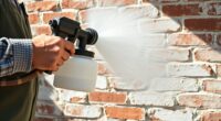 paint walls with sprayer