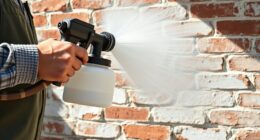 paint walls with sprayer