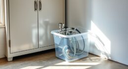 safe paint sprayer storage
