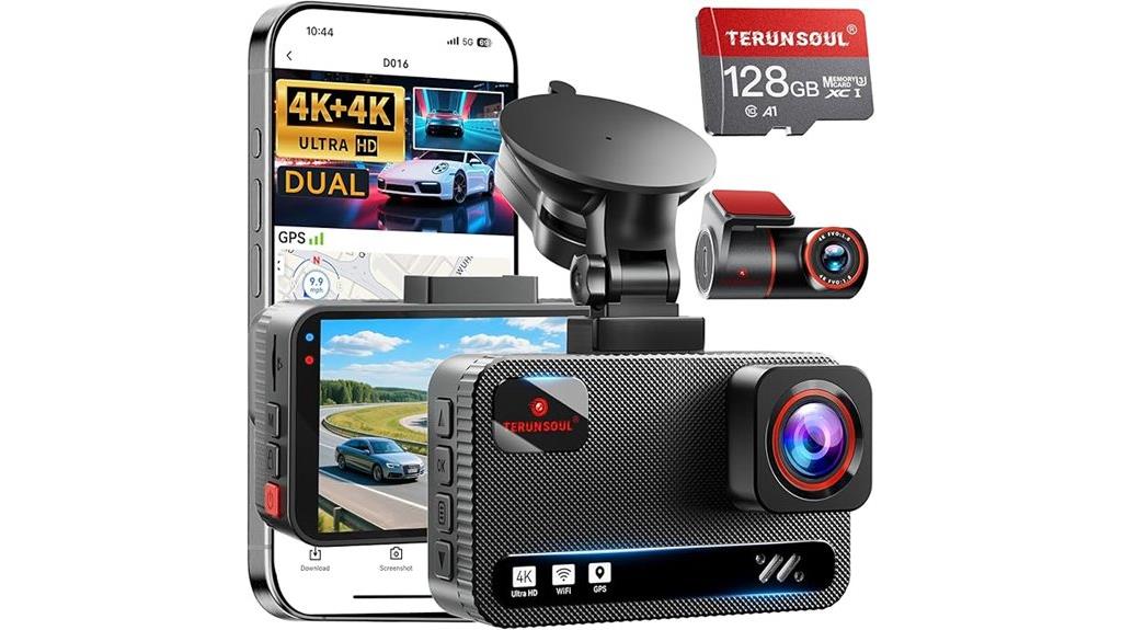 4k dash cam with gps