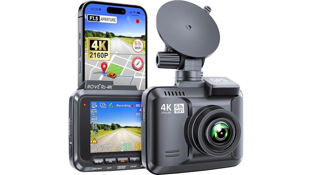 4k wifi dash cam