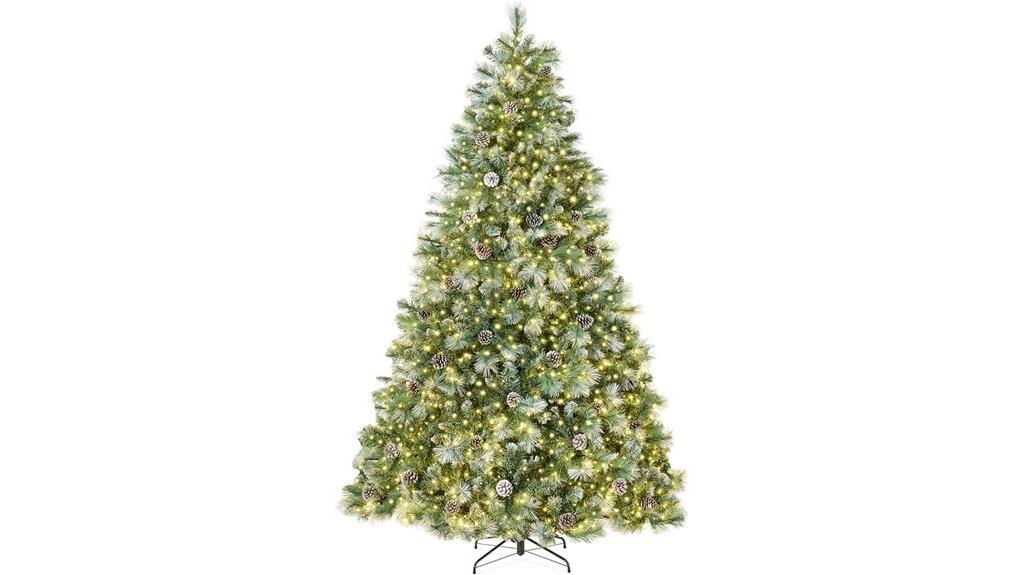 7 5ft pre lit pine