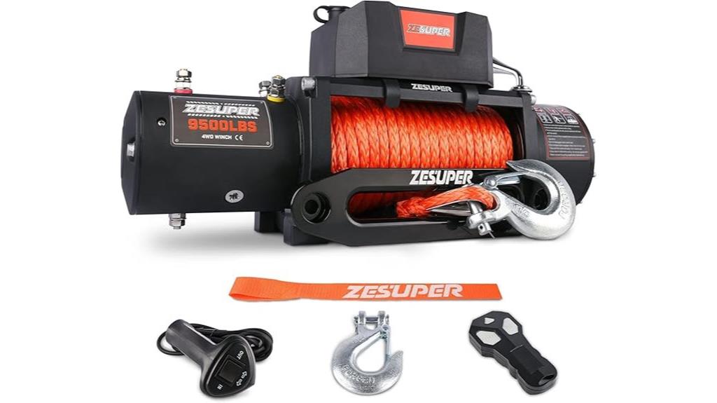 9500 lb electric winch