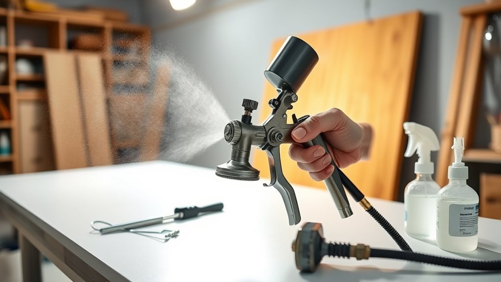 adjust test fine tune spray