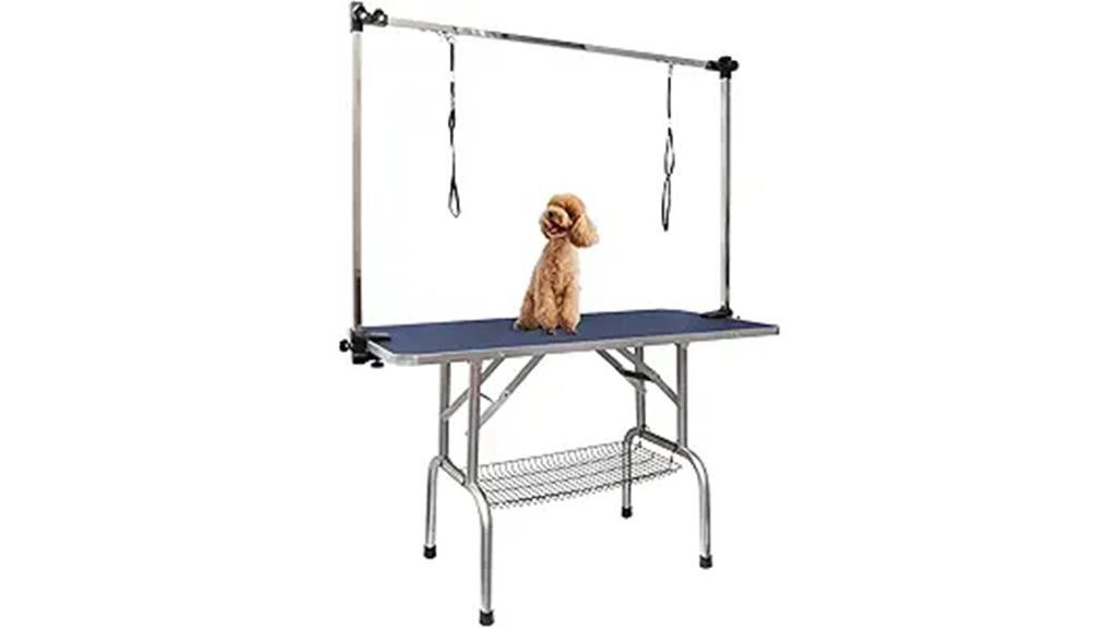 adjustable height dog table