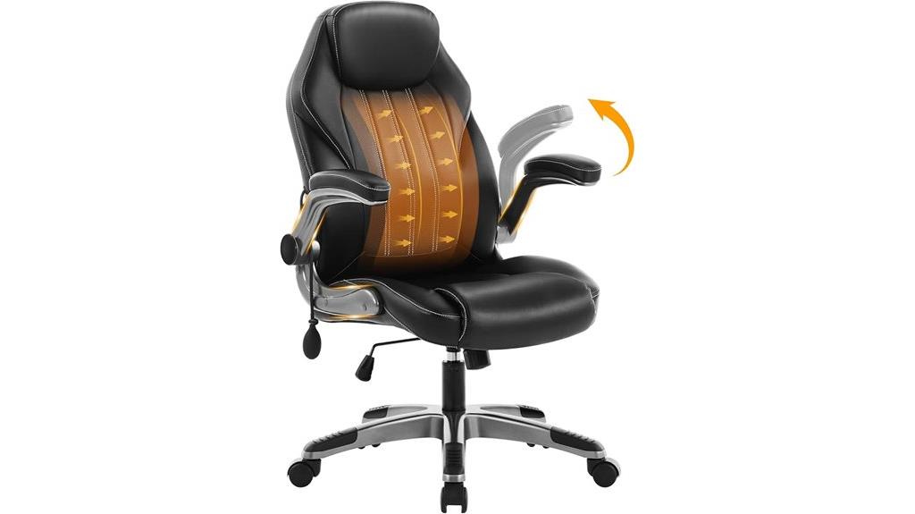 adjustable lumbar swivel chair