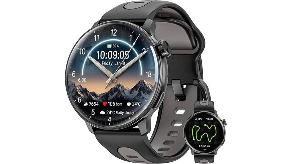 amoled screen fitness watch