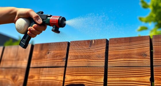 apply even stain spray