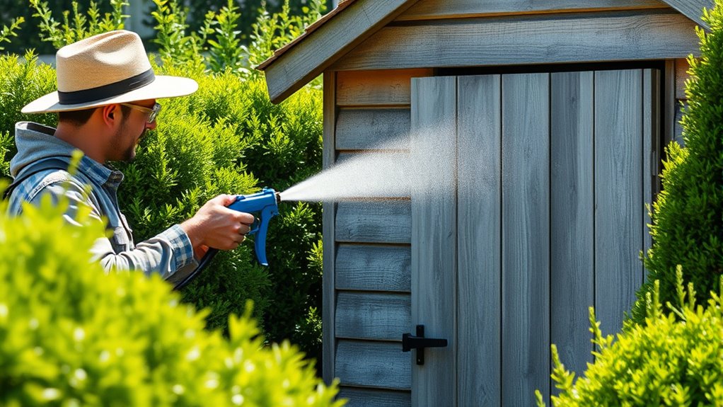 apply protective exterior coating