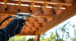 apply spray on lattice