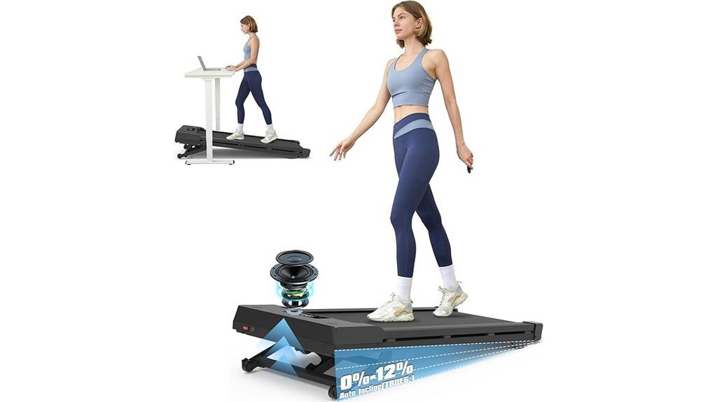 automatic incline bluetooth treadmill
