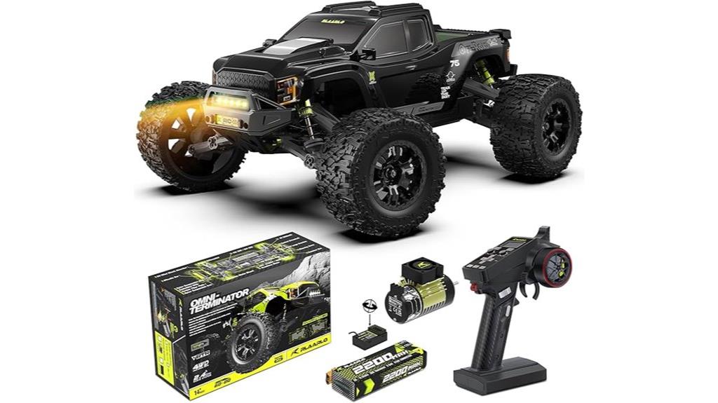 black 4wd rc monster truck
