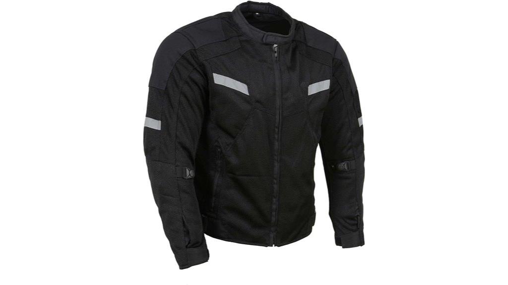black motorcycle armored jacket