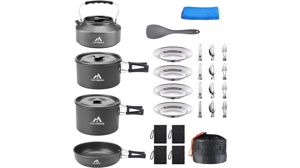 camping cookware mess kit