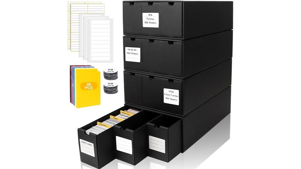 card organizer with dividers