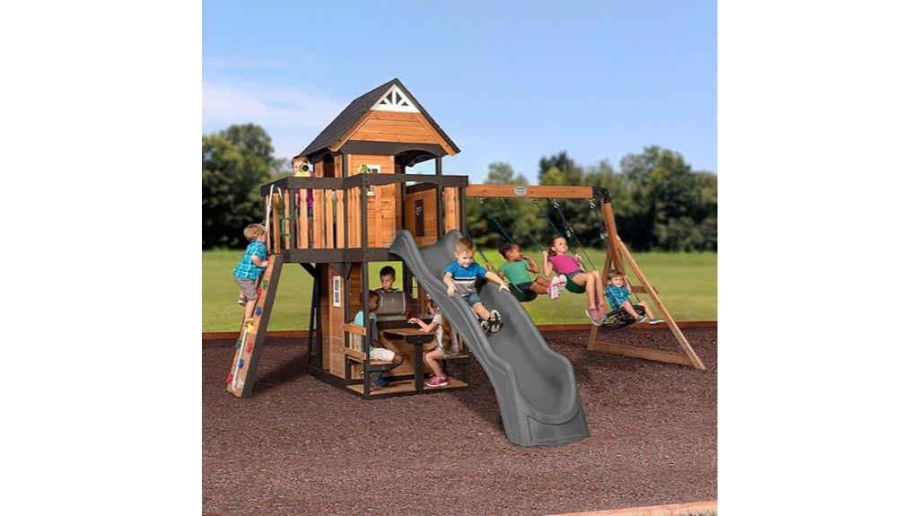 cedar wood playset