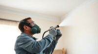 ceiling spray techniques reduce fatigue