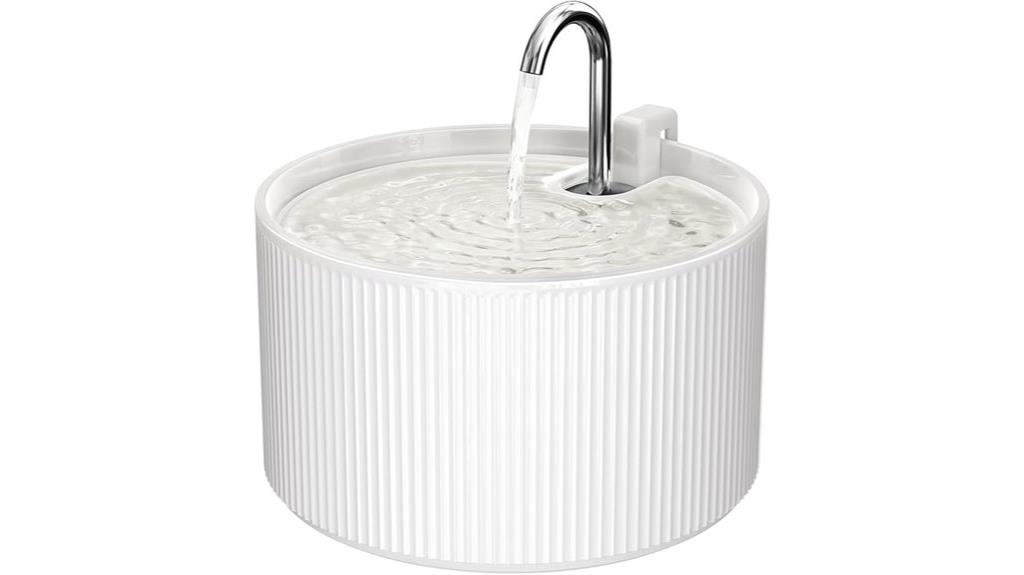 ceramic cat fountain 2 2l