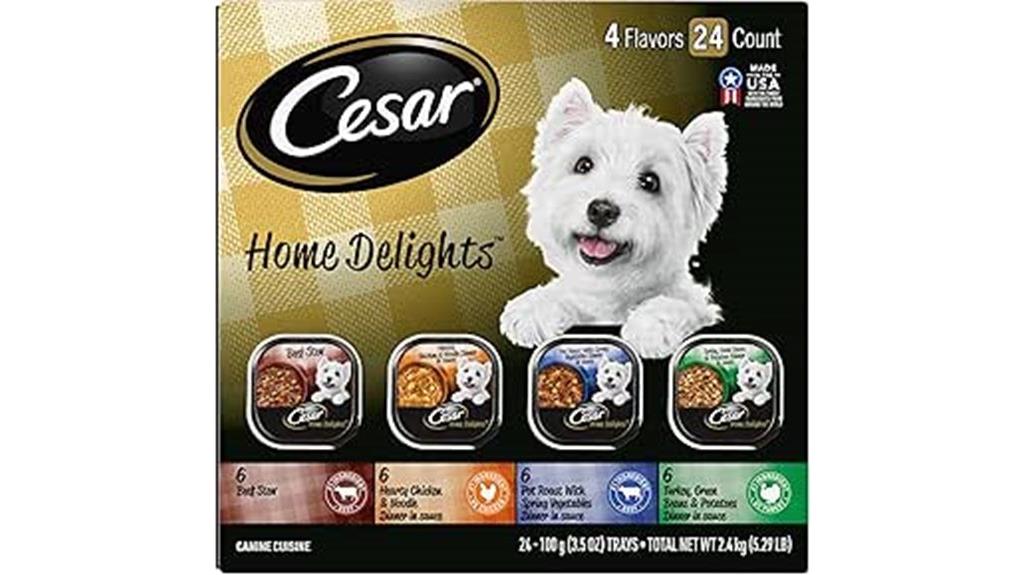 cesar dog food pack