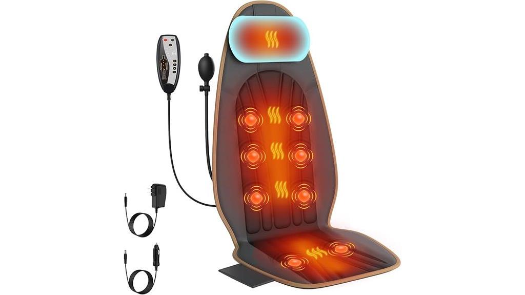 chair back massager with heat