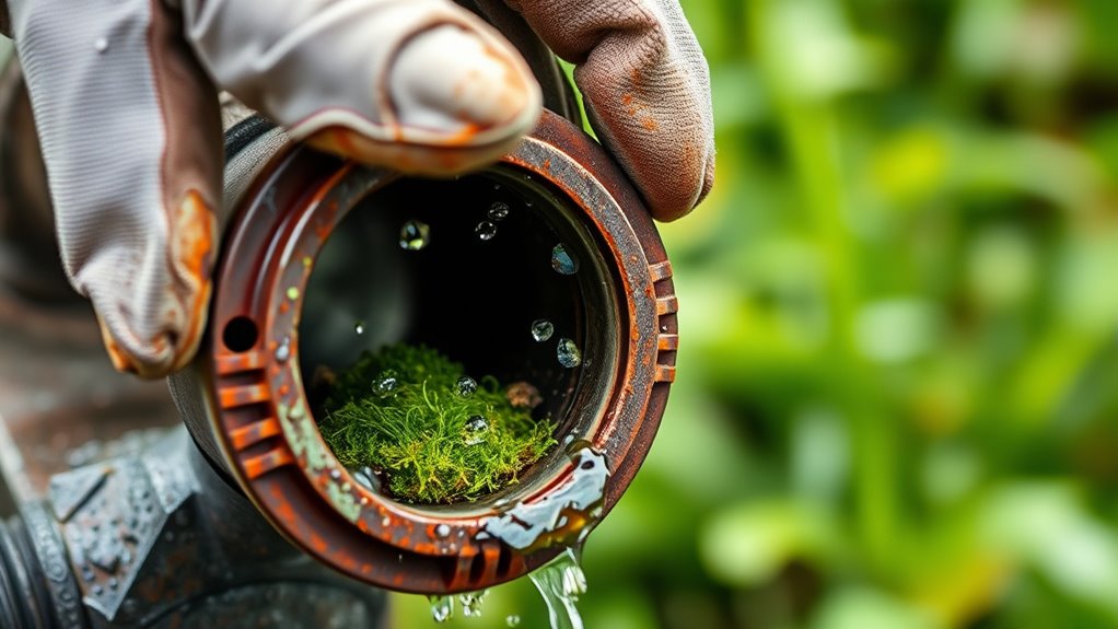 check and clean inlet strainer