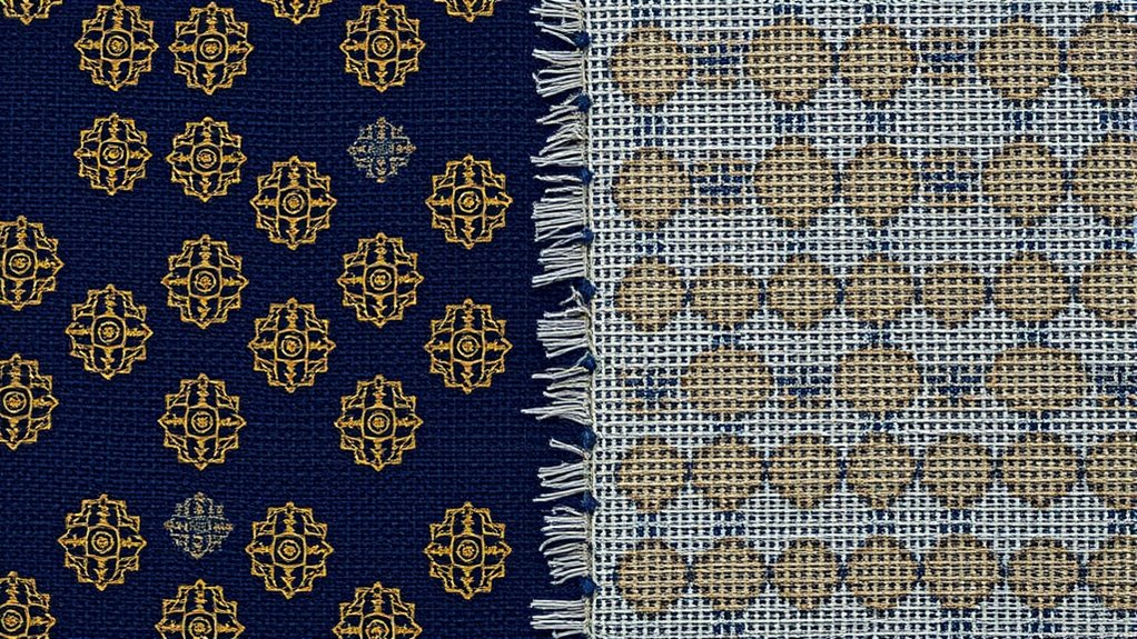 check fabric and pattern symmetry