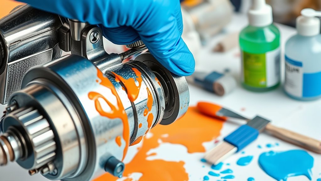 clean airless paint sprayer