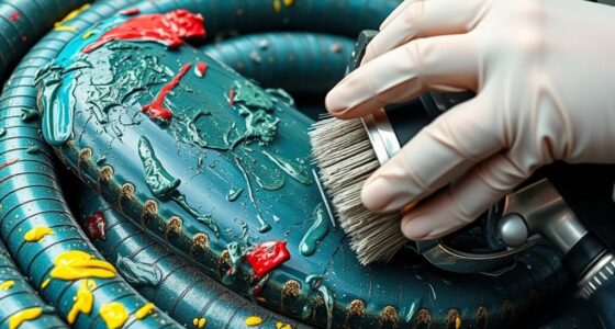 clean dried paint tools