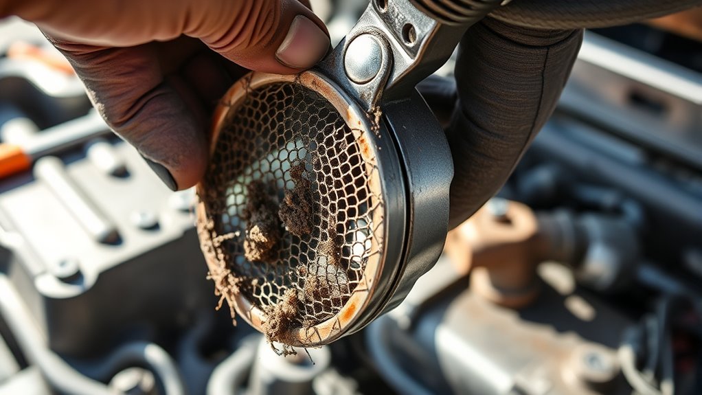 clean the inlet strainer