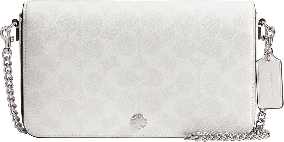 coach white signature crossbody