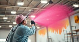 commercial dryfall painting process