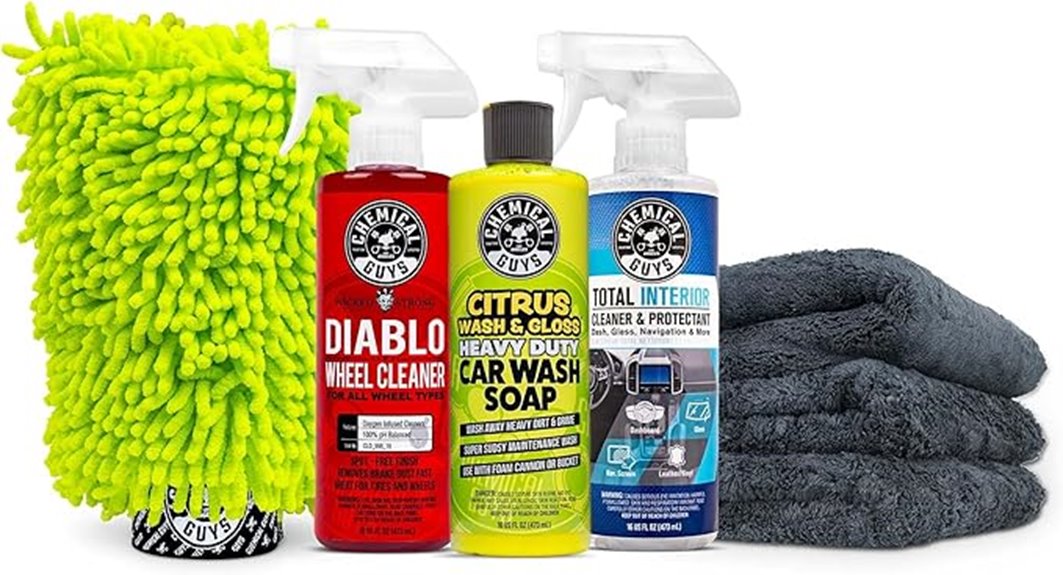 complete 7 piece car wash kit