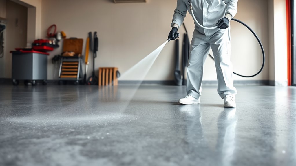 concrete floor sealing process