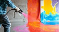 concrete staining versus painting